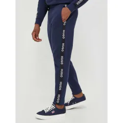 HUGO Mens Dark Blue Sporty Logo Tape Jogger - Male - Blue - Small