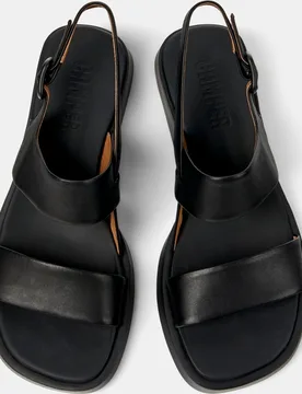 Sandalias de tacón de mujer dana de piel con tiras - Camper - FashionsVida
