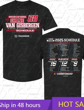 Shane van Gisbergen NAS CAR Cup Series Schedule T-Shirt Black - Aliexpress - FashionsVida