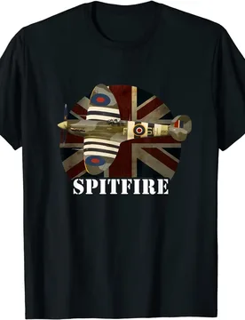 Spitfire Aircraft Airplane Aeroplane War Plane Men T-Shirt Short Casual 100% Cotton Shirts - Aliexpress - FashionsVida