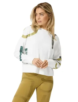 Maglione Capital Logo Loose Fit Fresh White / Various XL - super.natural - FashionsVida