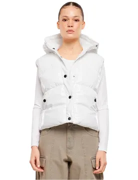 Gilet Recycled Shiny Puffer White XL