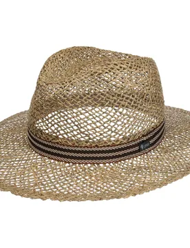 Vented Traveller Straw Hat by - nature - Unisex - Size: M (56-57 cm) - Lipodo - FashionsVida