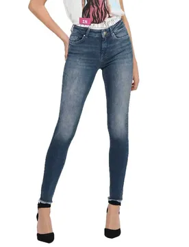Jeans Blush Life Mid Waist Skinny Ankle Special Blue Grey Denim XS