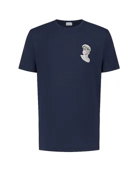 T-shirt de pyjama MARBLE MUSE yacht blue bleu M - Mey - FashionsVida