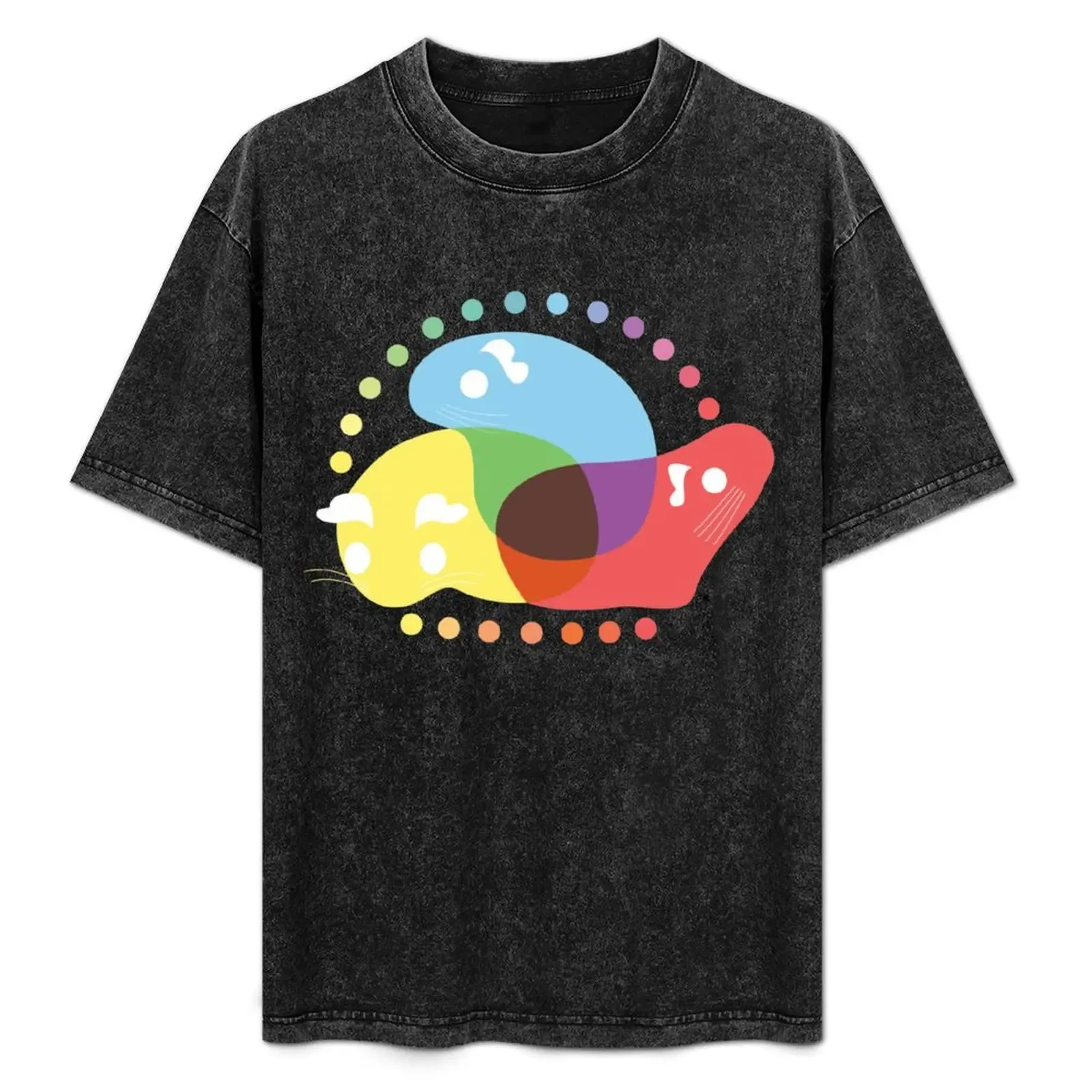 Guinea Pigs in Technicolor T-Shirt Non-Shrink Basic Cotton T-Shirt - Aliexpress - FashionsVida