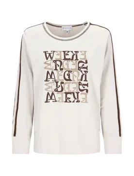D Shirt Letter-Print female - 44 - FashionsVida