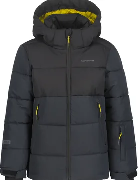 Stepp- Und Daundenjacken Ski /Snowboard Louin Jr Anthracite Kindergröße 140 cm schwarz - Icepeak - FashionsVida