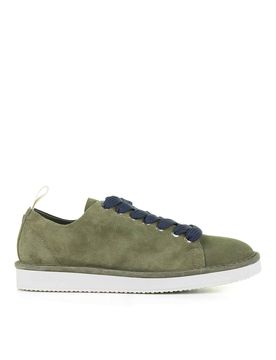 Sneaker in camoscio Verde Militare