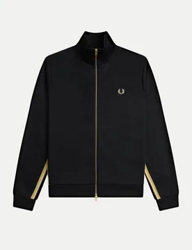 Trainingsjacke mit Streifen Schwarz S - Fred perry - FashionsVida