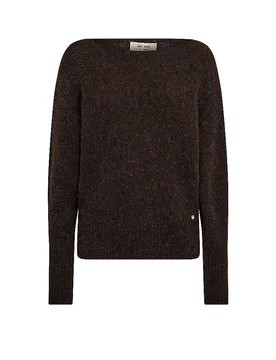 Pulóver MMTHORABOATNECKKNIT marrón XL - Mos mosh - FashionsVida