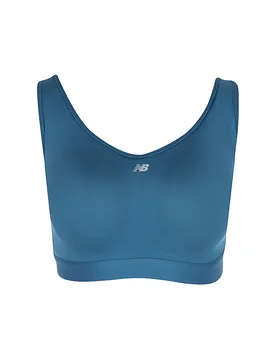 Sujetador deportivo de mujer Essential Run High Support azul M (F-G) - New Balance - FashionsVida