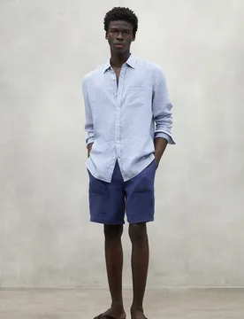 Camisa de hombre adan de lino - Ecoalf - FashionsVida