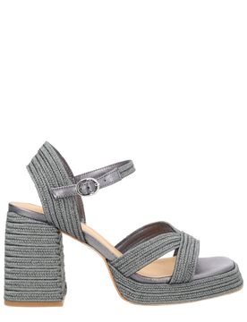 Interwoven Metallic Slingback Sandals