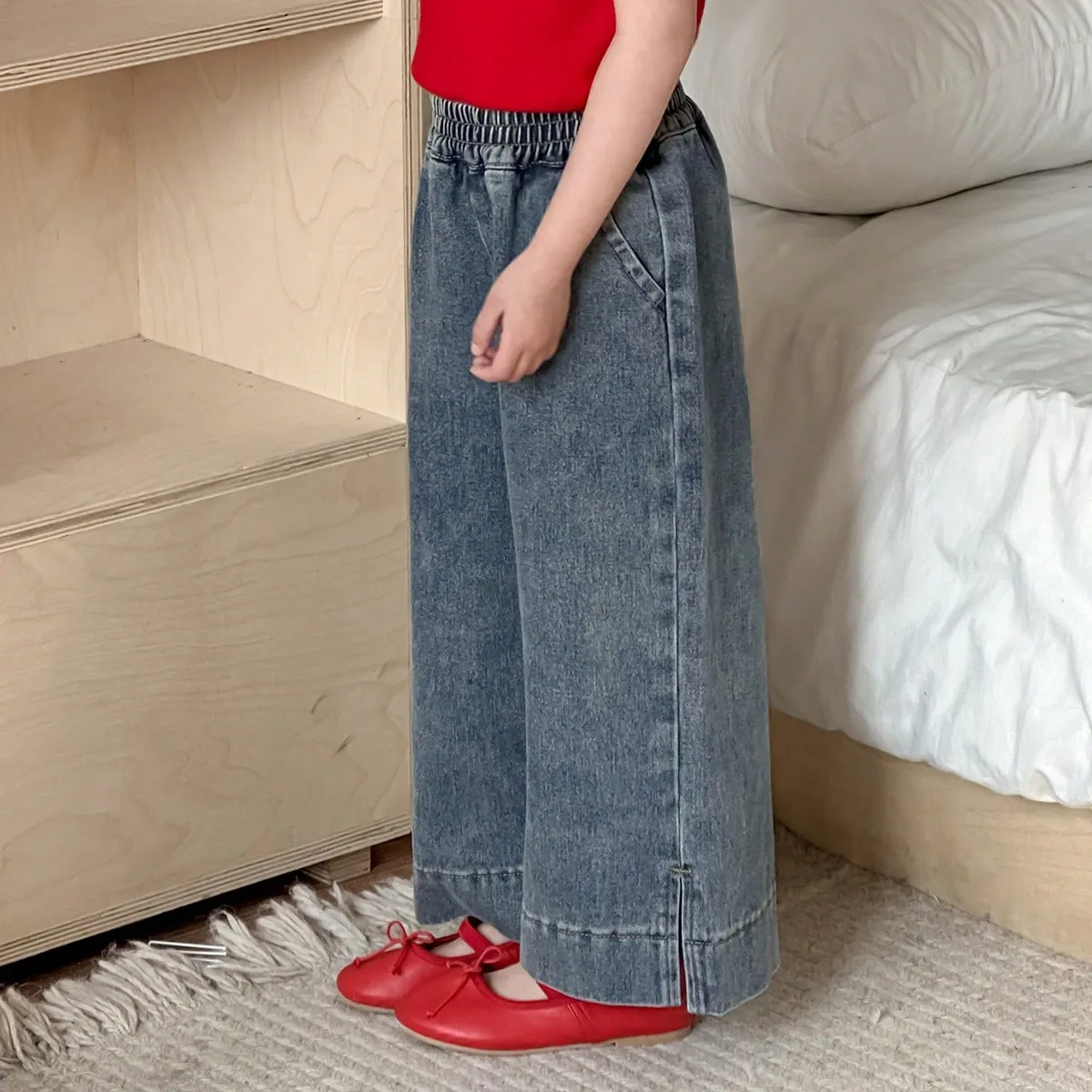 Jeans de mezclilla para niñas - Shein - FashionsVida