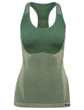 T-shirt Sans Manches Cleaa Seamless Laurel Wreath / Lily Pad Melange XS - Hummel - FashionsVida