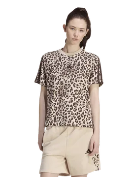 Seasonal Essentials Animal Print T-shirt Donna - Magliette Multi - Taglia 44 - Jersey di cotone 44 - Adidas - FashionsVida