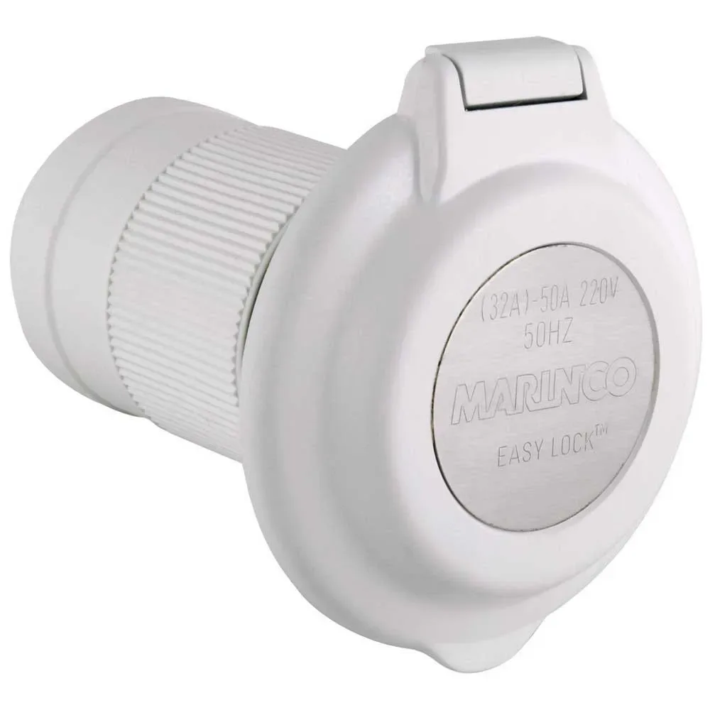 Inlet 32 A/ 220v White One Size unisex - Marinco - FashionsVida