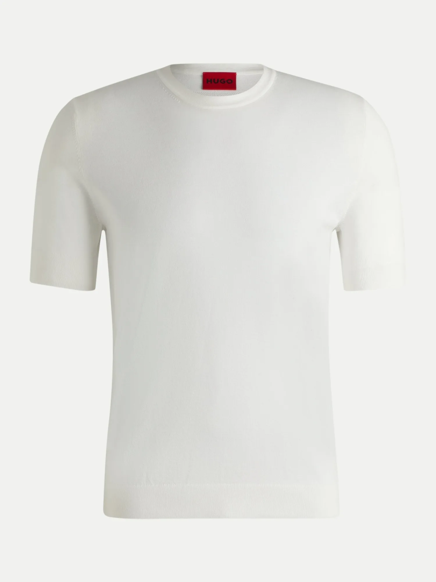 HUGO Basic T-Shirt San Carl Weiß S - Hugo Boss - FashionsVida