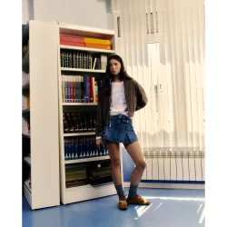 Cazadora bomber de mujer cuadros