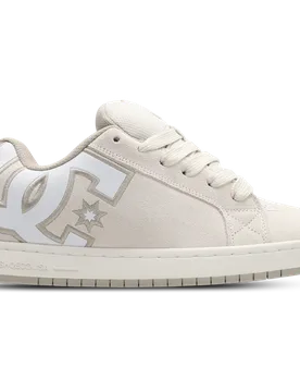DC Sneakers Court Graffik Men's Sneakers - White - Size 9 - Suede - White - Size: 9 - Dc shoes - FashionsVida