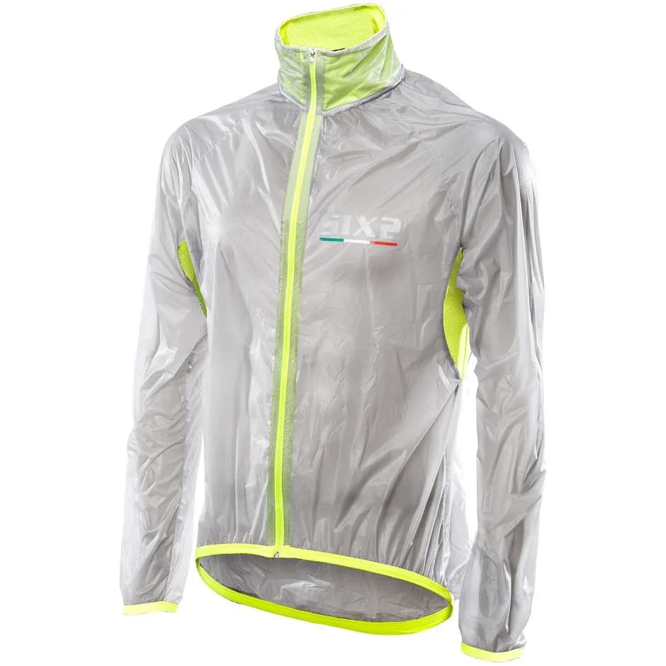 Mantellina Impermeabile Ghost Compatta Giallo fluo Tras taglia S - Sixs - FashionsVida