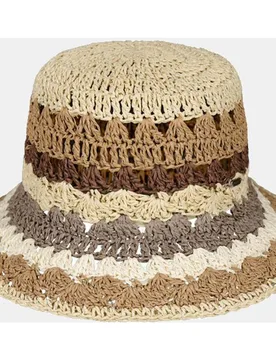 Sombrero de papel trenzado tipo ganchillo FEATHERY - Barts - FashionsVida