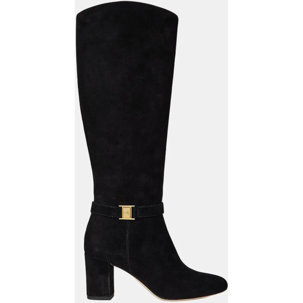 Bota alta de mujer Kellie de ante - Lauren Ralph Lauren - FashionsVida