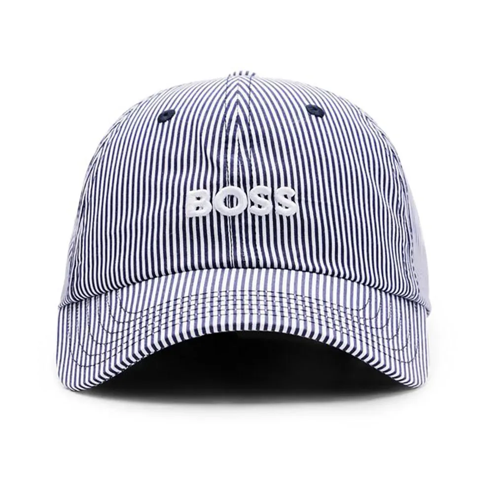 Cappellino Con Visiera Zed Dark Blue One Size - BOSS - FashionsVida