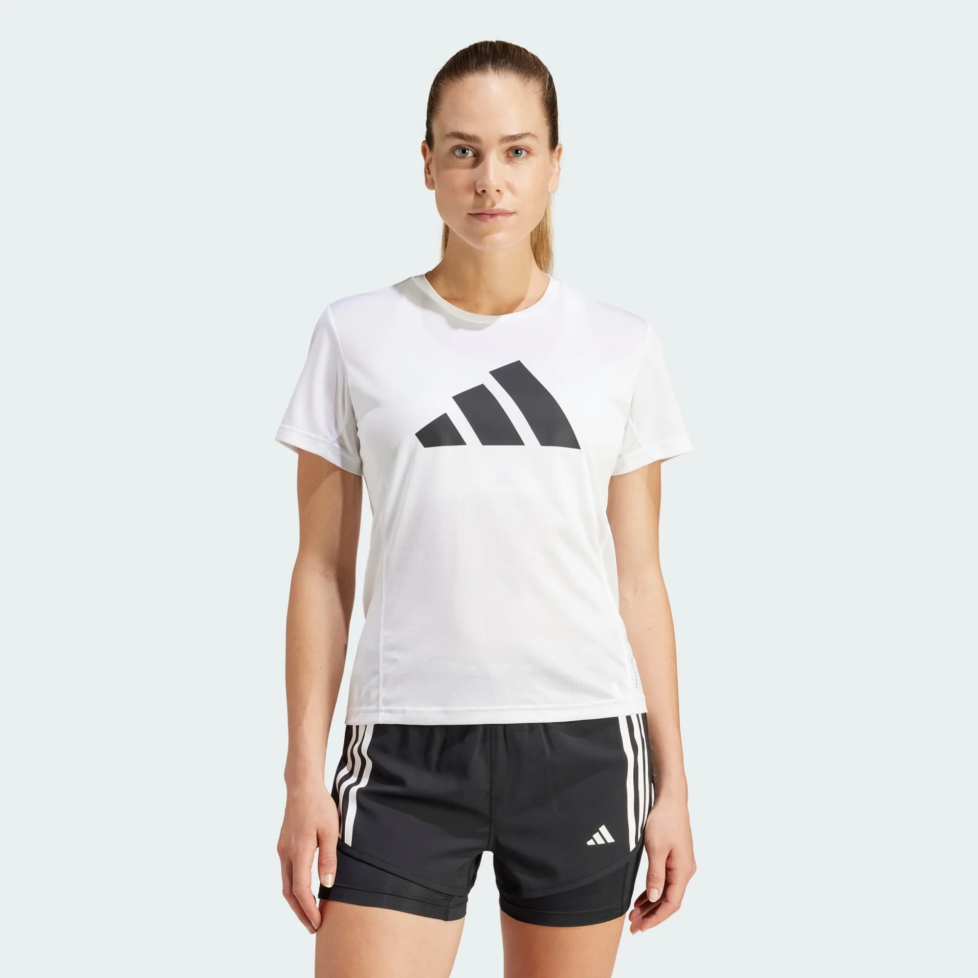 Womens Run It Tee - White - Size X-Small - adidas performance - FashionsVida