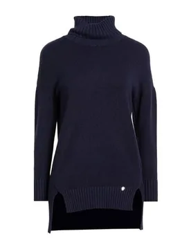 Rollkragenpullover Damen Nachtblau M,S Damen - GRIFFAI - FashionsVida