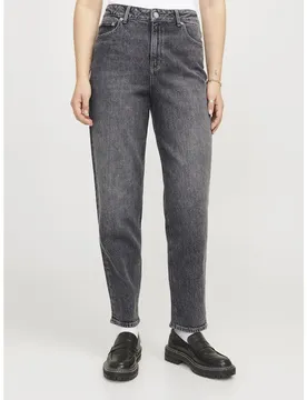 Jeans A Vita Alta Lisbon Mom C1 Jjxx Grey Denim 27
