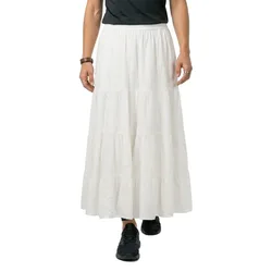 Gonna Lunga Tiered Maxi Desert Bone Off White M