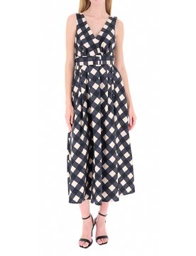 Abito scollo a V BLU NAVY XS