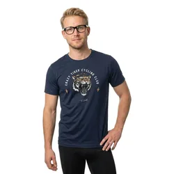 Maglietta A Maniche Corte Eco Crazy Tiger Navy