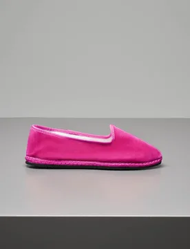 Le Papù Friulane in velluto fucsia - Le Papù - FashionsVida