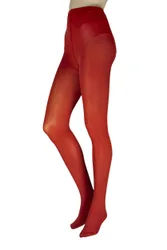 Women's 1 Pair 60 Denier Opaque Tights Rust M - Orange - Size: Medium
