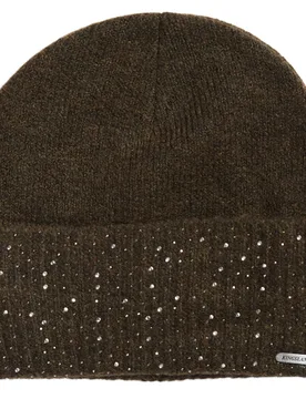 Damen Strickmütze KLsafiya, green black ink - Kingsland - FashionsVida