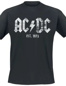 T-Shirt - Est, 1973 - S bis 5XL - für Männer - Größe XL - schwarz - Lizenziertes Merchandise! - Männer - male - AC/DC - FashionsVida