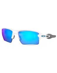 Lunettes de soleil - Flak 2.0 XL Polished White Prizm Sapphire - Blanc