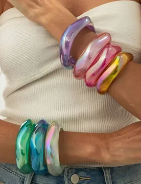 SHIXIN Luxury Colourful Chunky Acrylic Wide Bracelets for Women Creative Geometric Irregular Stackable Cuff Bangle Y2K Accessory - Aliexpress - FashionsVida