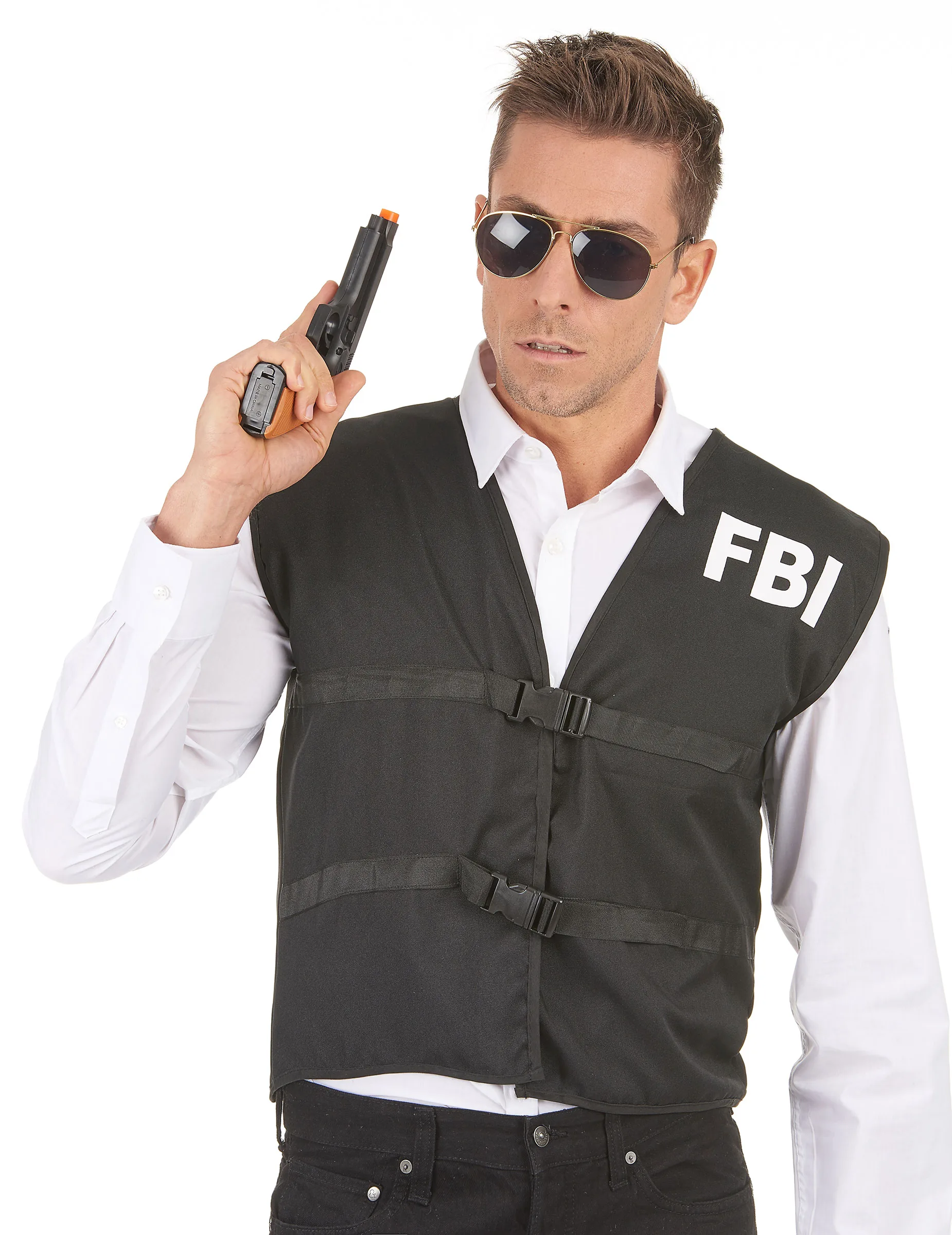 FBI-Weste für Erwachsene schwarz - PARTYPRO - FashionsVida