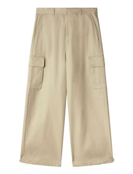 Pantaloni cargo a gamba larga