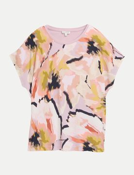 T-Shirt mit Muster Mehrfarbig L