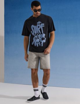 Sneakers slip-on con motivo palme - nero
