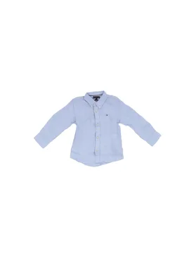 Bambino camicia kb0kb09550 c3q# linen blend relaxed shirt ls blue - Tommy hilfiger - FashionsVida