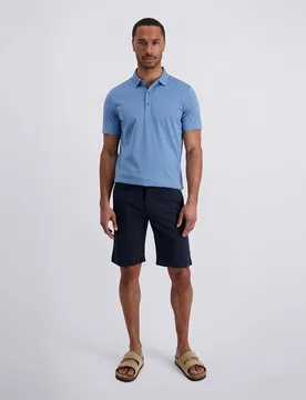 Bermuda Popelin de hombre regular fit color cinturilla elástica - Pierre Cardin - FashionsVida