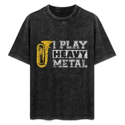 I Play Heavy Metal Funny Tuba T-Shirt Plus Size Comfort Fit Tee