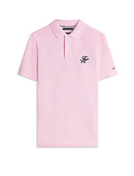 Poloshirt TH SCRIPT rosa XL herren