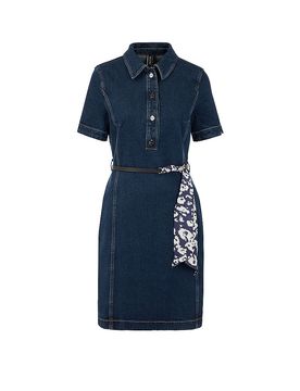 Midikleid azul oscuro 40